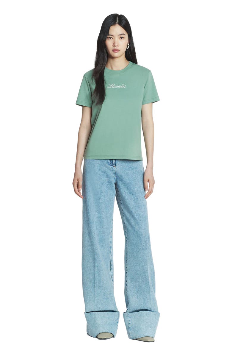 Lanvin EMBROIDERED T-SHIRT, Main, color, 