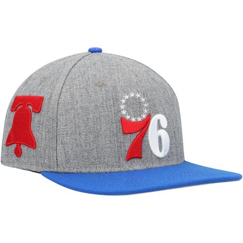 Men's Pro Standard Gray/Royal Philadelphia 76ers Classic Logo Two-Tone Snapback Hat