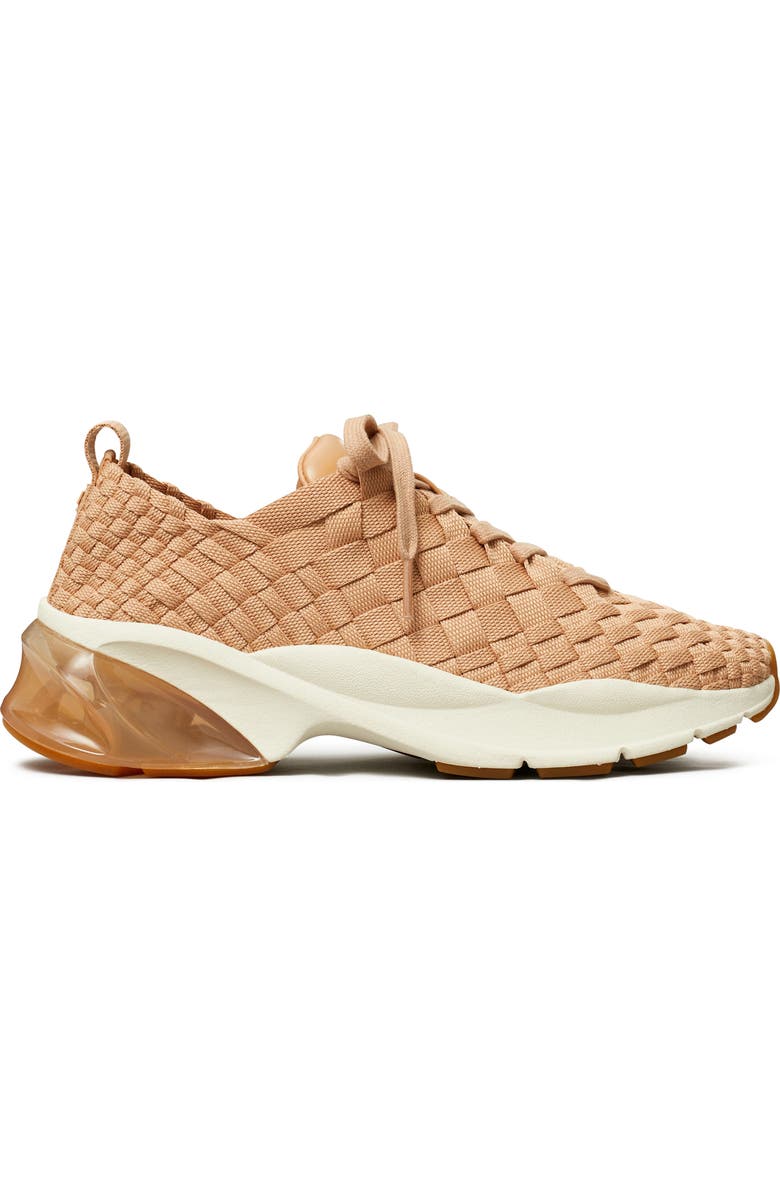 Tory Burch Good Luck Woven Sneaker, Alternate, color, Vintage Blush