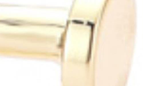 Adornia Plated Thin Nail Cuff Bracelet In Gold