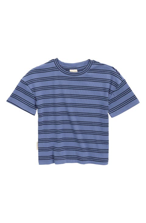 Kids' Stripe Drop Shoulder T-Shirt