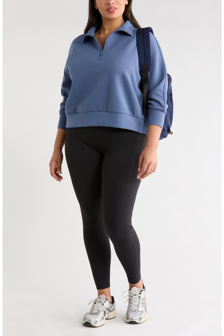Sporty Half-Zip Pullover, Alternate, color, BLUE VINTAGE