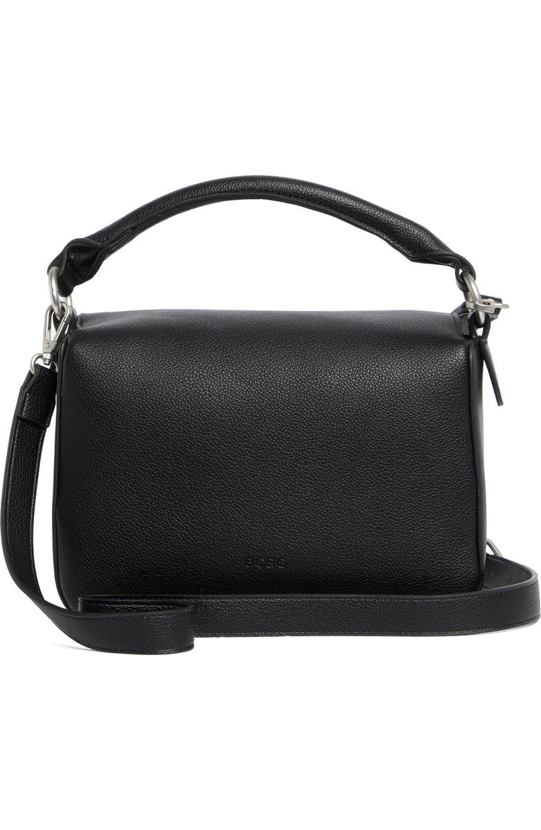 BCBG Geometric Satchel, Alternate, color, Black