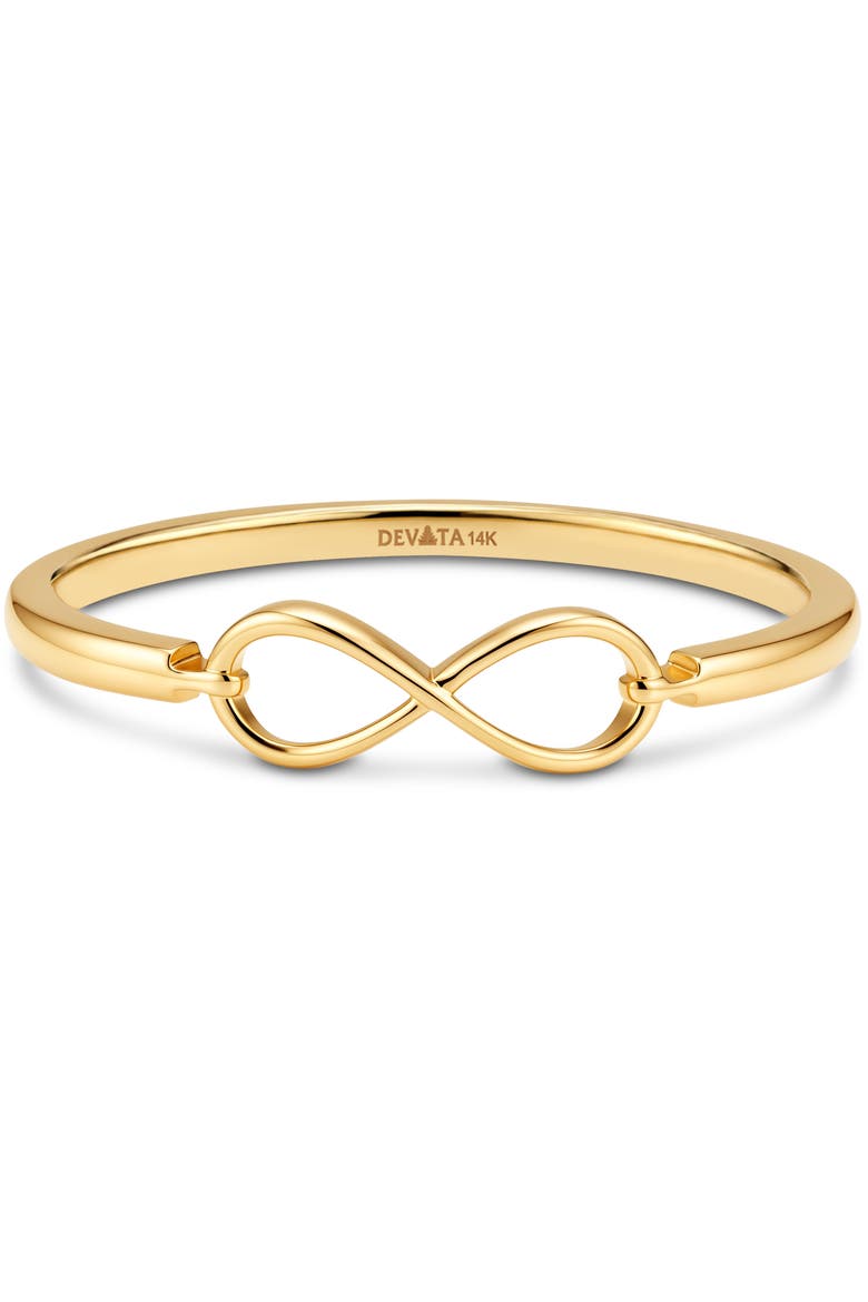 Infinity Ring in 14K Gold, 4mm, Main, color, Gold