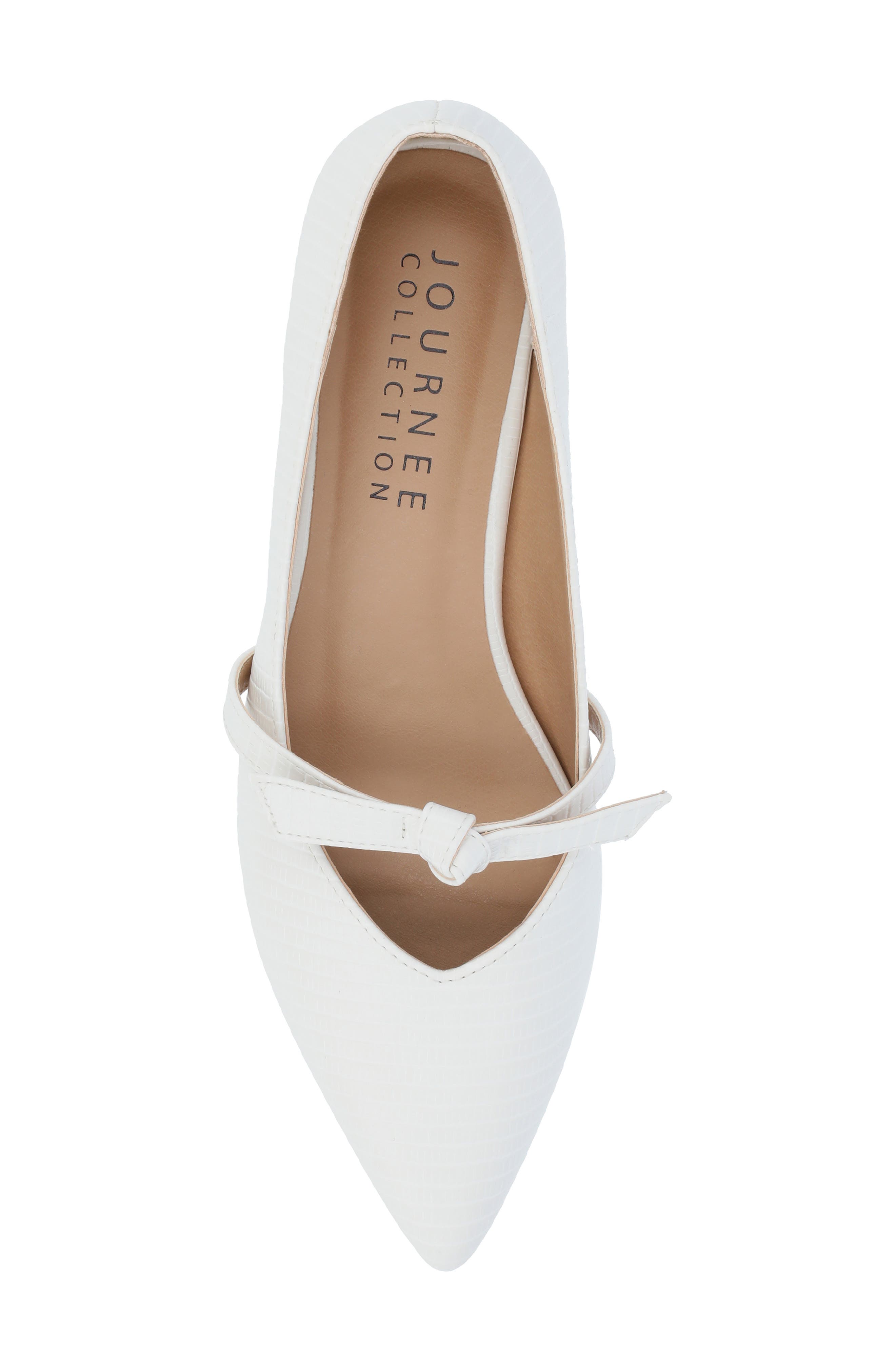 Cait Mary Jane Pump - Wide Width, Alternate, color, WHITE
