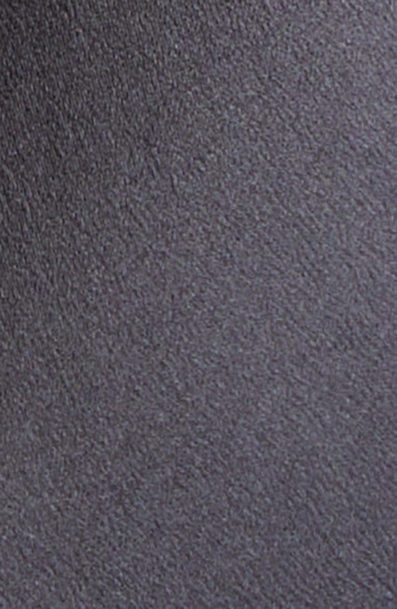 Dolce&Gabbana Lace Trim Stretch Satin Minidress, Alternate, color, Nero