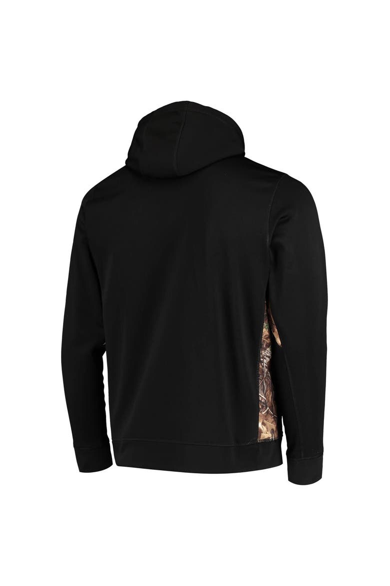 Men's Dunbrooke Black/Realtree Camo Las Vegas Raiders Logo Ranger Pullover Hoodie, Alternate, color, Black