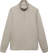 MANGO Thermoregulated Regular Fit Quarter Zip Sweater