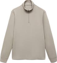 MANGO Thermoregulated Regular Fit Quarter Zip Sweater