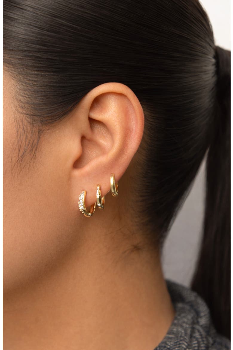 Set of 3 Daily Luxe Hoop Earrings, Alternate, color, GOLD