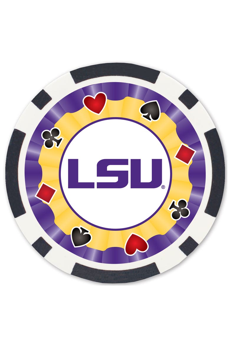 LSU Tigers 100 Piece Poker Chips, Alternate, color, Multicolor