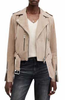 AllSaints Suede Moto Jacket