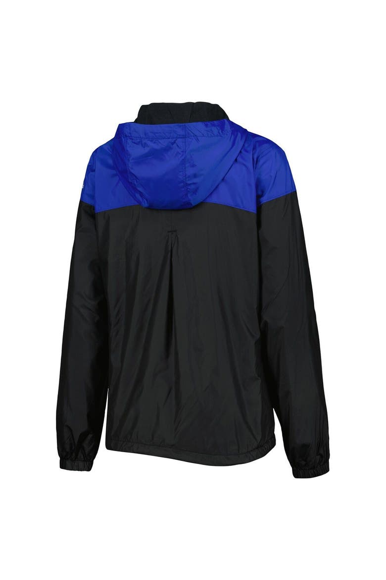 Women's Columbia Black/Royal Kentucky Wildcats Flash Forward Full-Zip Hoodie Windbreaker Jacket, Alternate, color, Black
