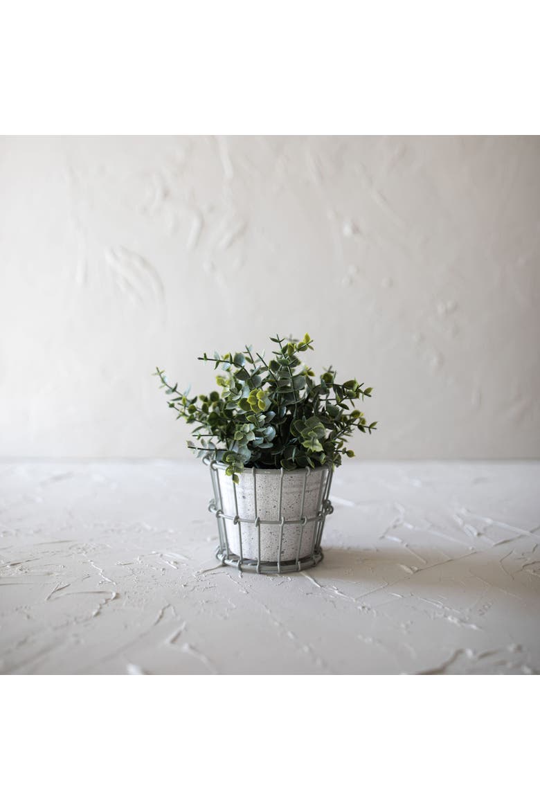 Mini 2-Piece Planter Gray Metal, Alternate, color, Gray