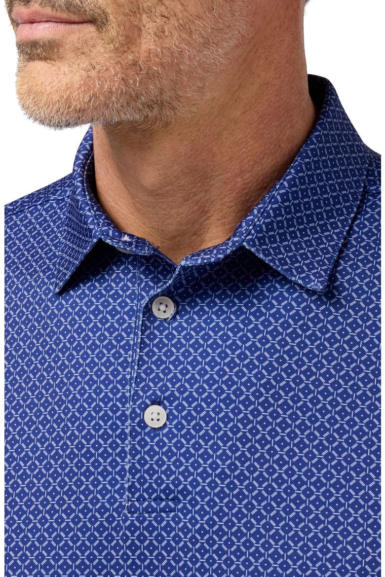 Versa Trim Fit Cobalt Diagonal Dot Polo, Alternate, color, COBALT DIAGONAL DOT