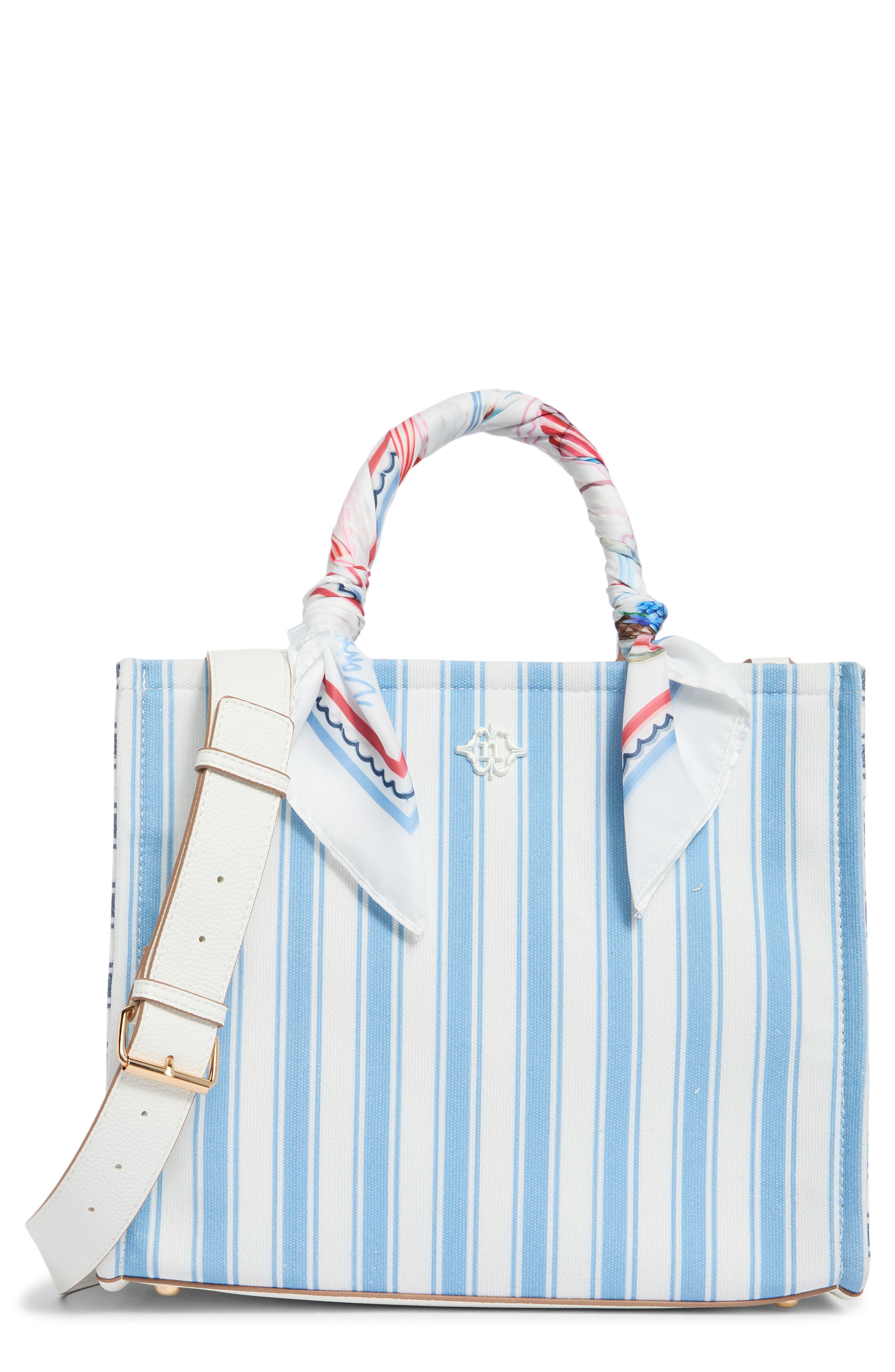 Nanette Lepore Printed Canvas Square Tote Bag