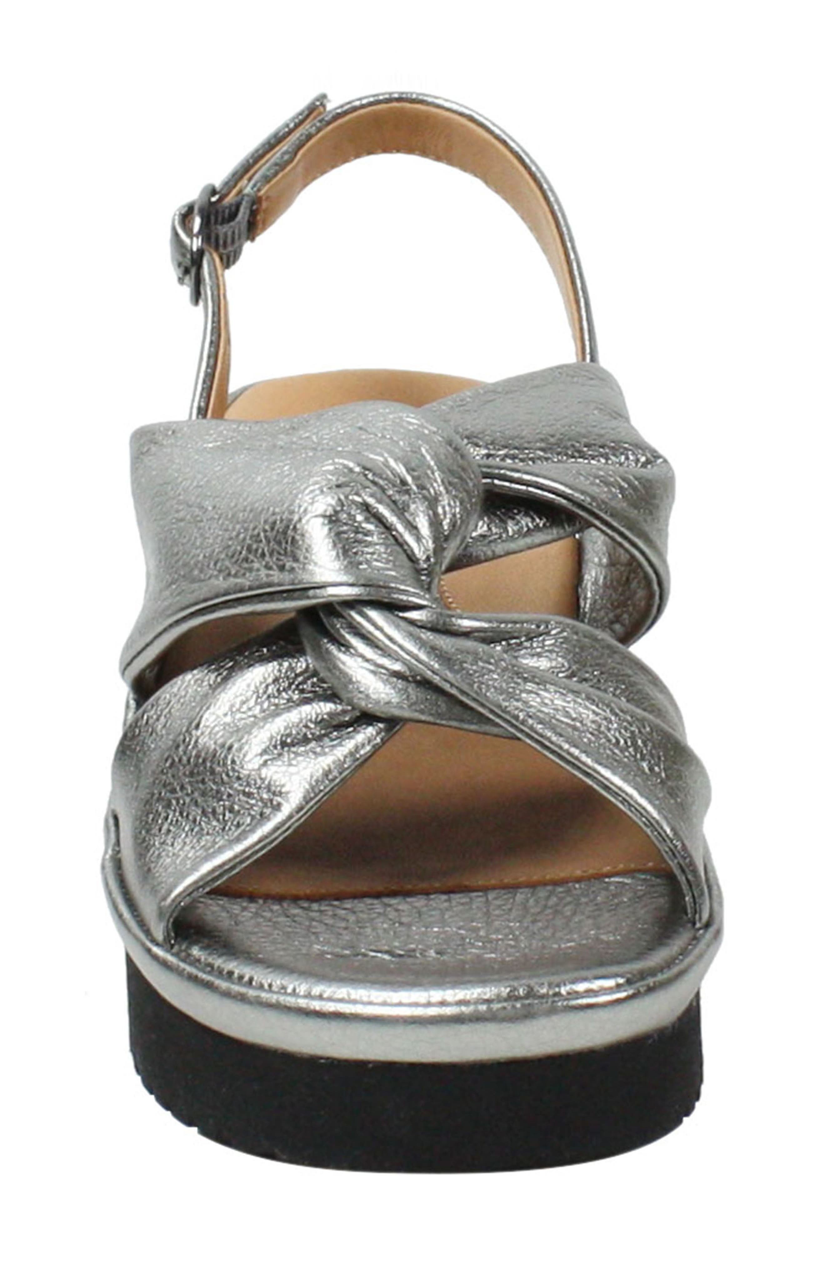 L'Amour de Pieds Amiens Slingback Platform Sandal, Alternate, color, ANTHRACITE LEATHER