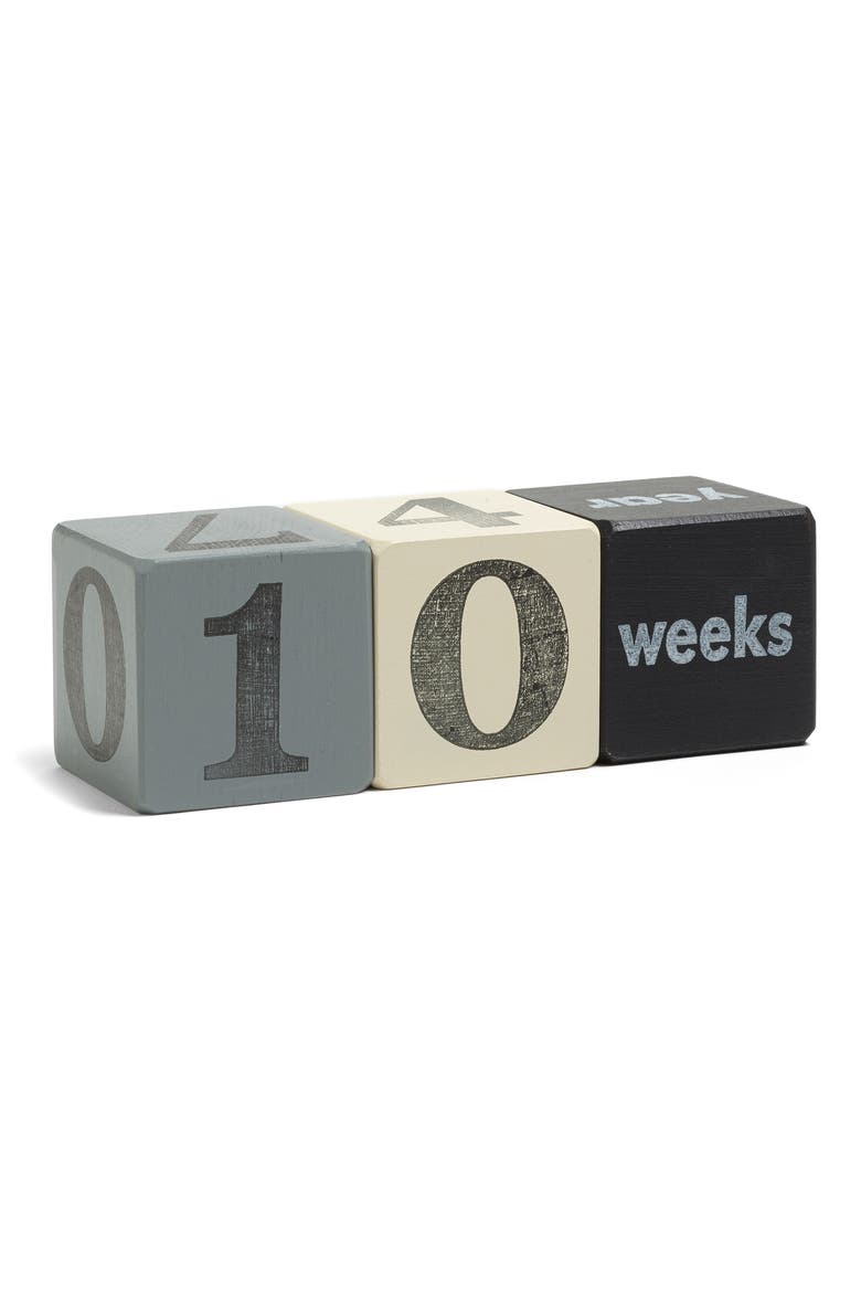 Baby Age Blocks, Main, color, BLACK/ WHITE/ GREY