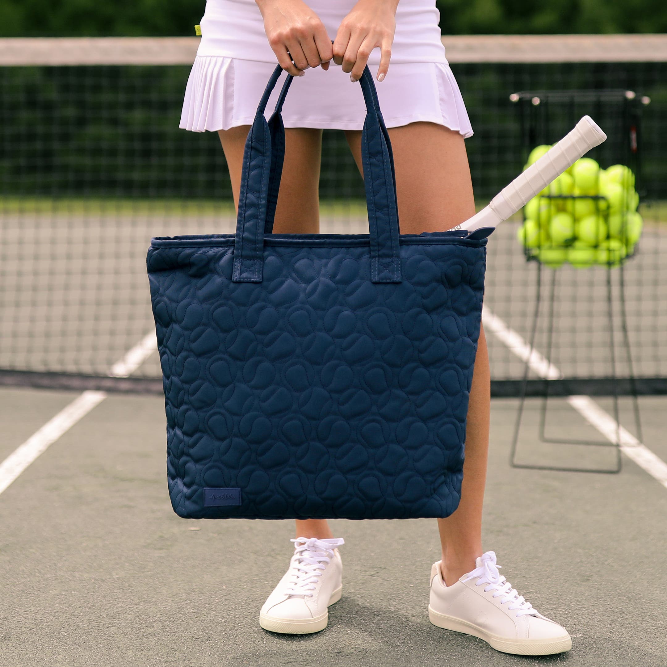 Tennis Court Carryall, Alternate, color, Navy Tennis Balls