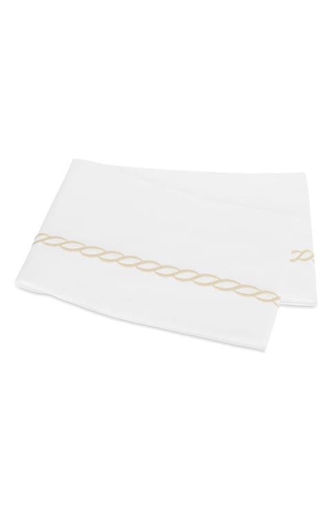 Classic Chain Cotton Percale Flat Sheet