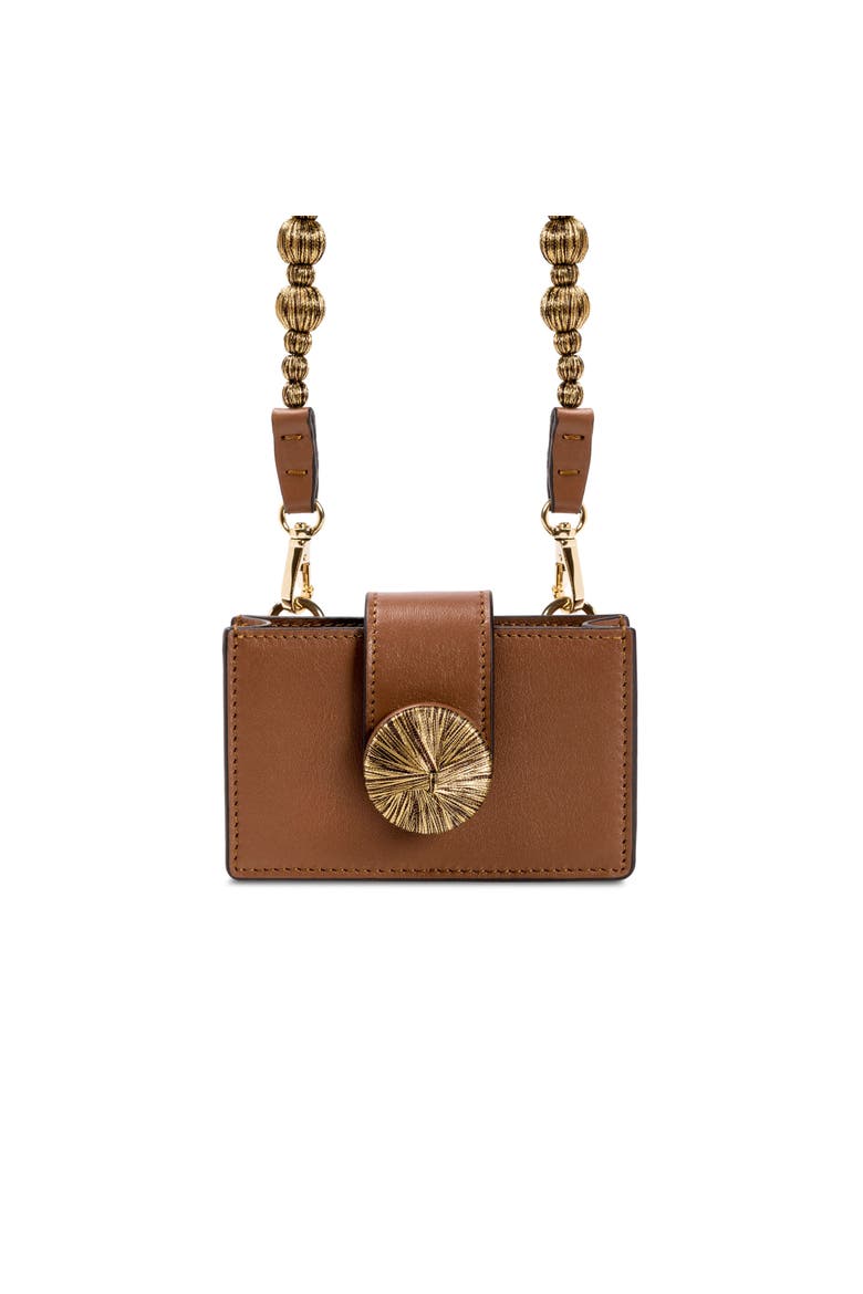 Alessa Camello Card Holder, Main, color, Camello