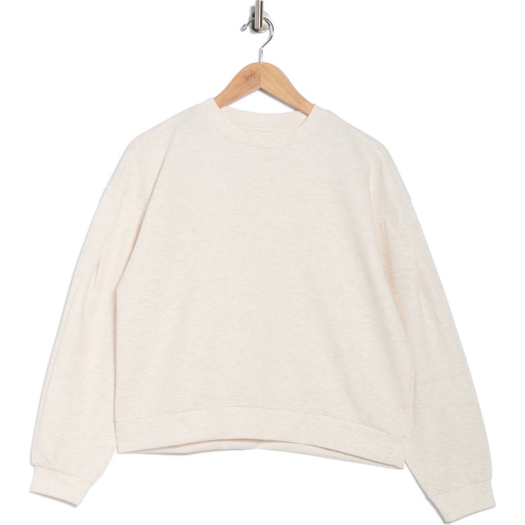 Layer 8 Scuba Sweatshirt In White