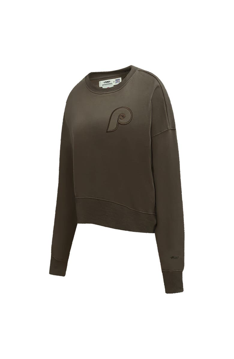 PRO STANDARD Women's Pro Standard Brown Philadelphia Phillies Fleece Pullover Sweatshirt, Alternate, color, 