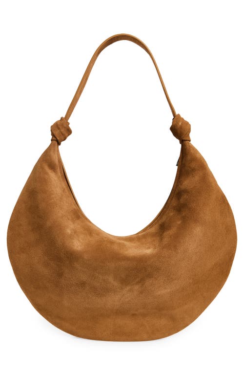 Reformation Rhea Suede Hobo Bag In Farro Suede
