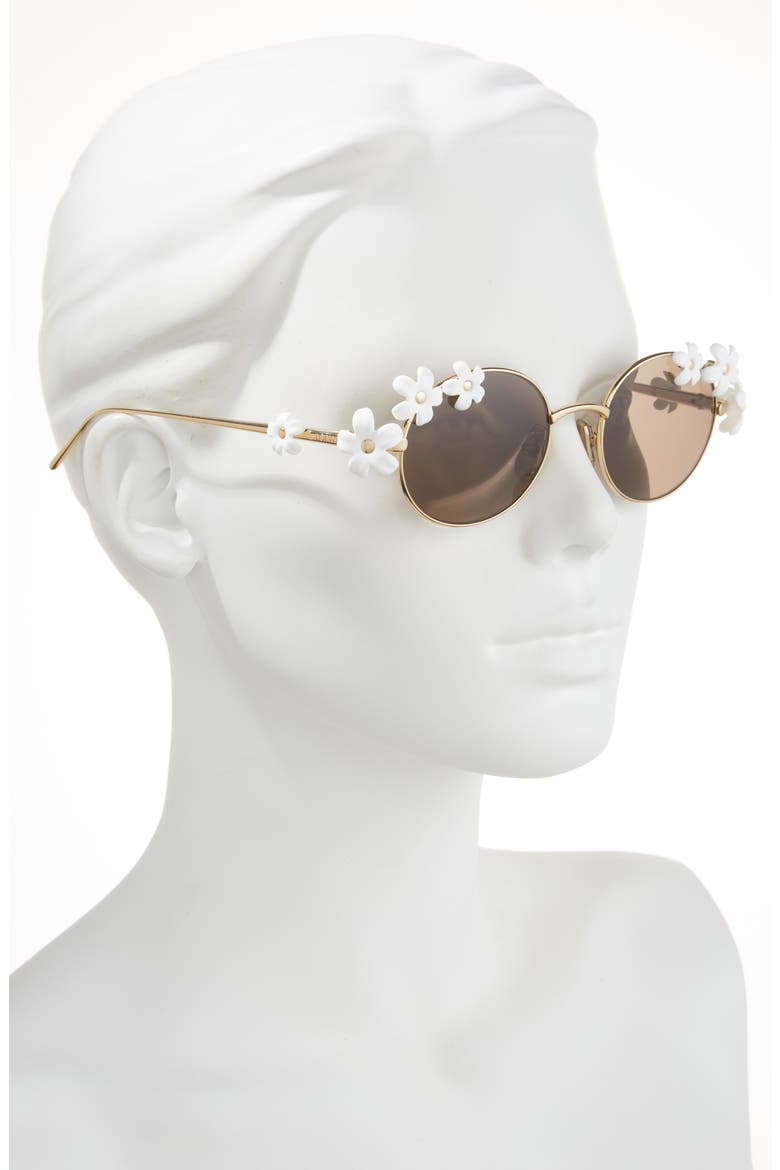 Signature Oval Sunglasses, Alternate, color, SHINY ENDURA GOLD / BROWN