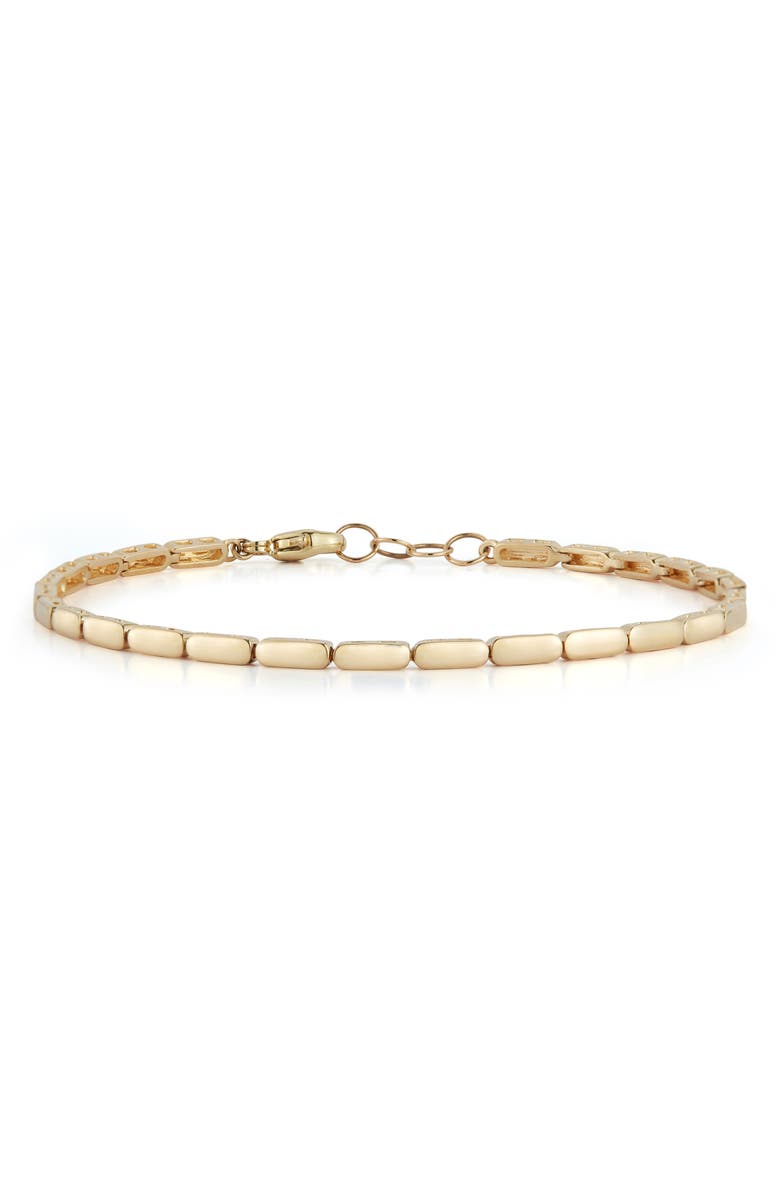 Dana Rebecca Designs Melody Eden 14K Gold Bar Bracelet, Main, color, 