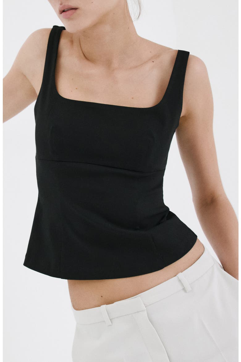 Fitted Square Neck Top (Women) | Nordstrom