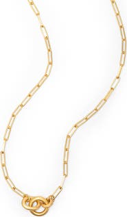 Eloise Jewelry Voyage Necklace Clip Chain Light. Handmade in Italy