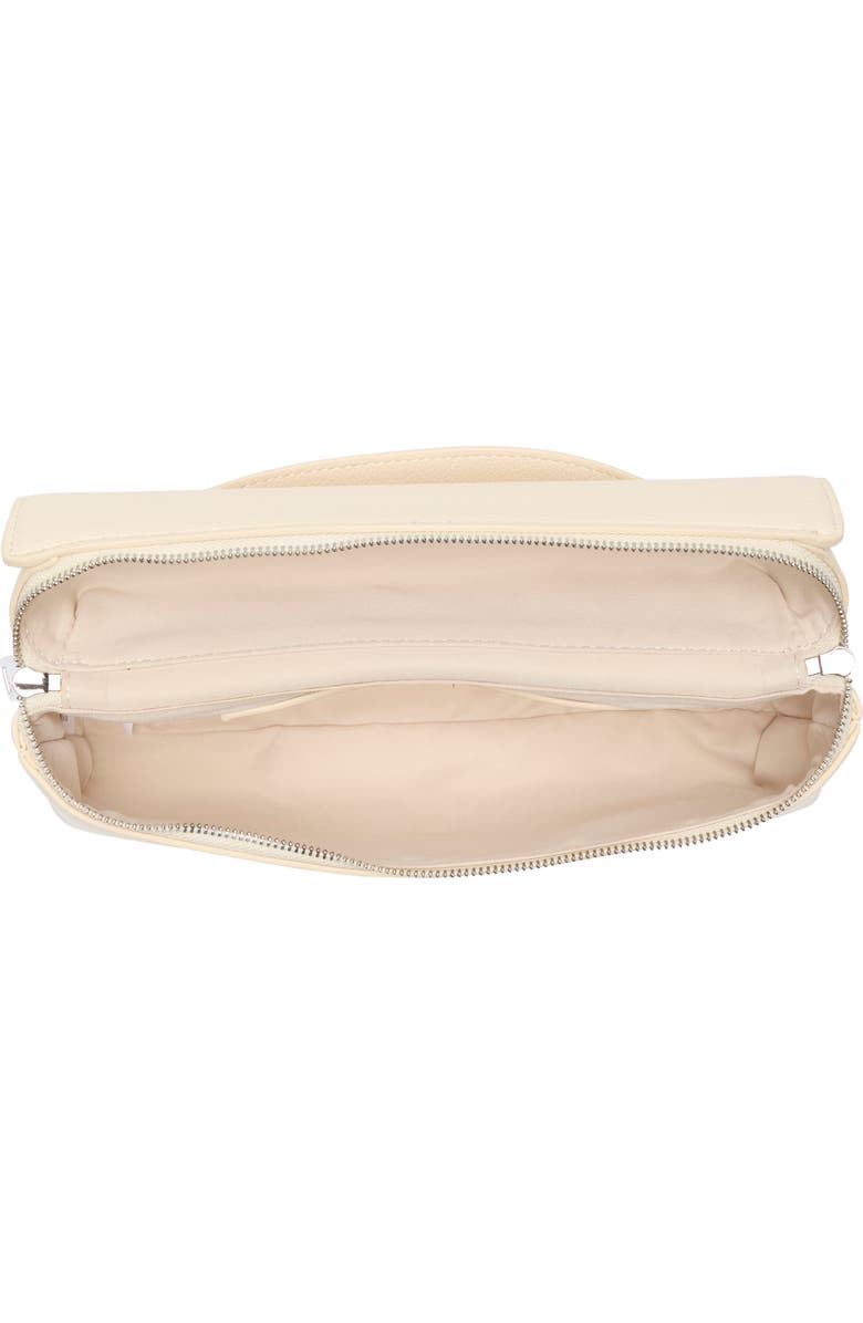 JW PEI Thea Woven Top Carry Handle Crossbody Bag, Alternate, color, Grainy Leather White