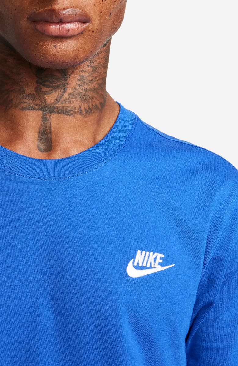 Nike Sportswear Club Crew Neck T-Shirt, Alternate, color, Game Royal