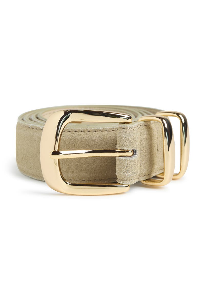 The Jordan Suede Belt, Alternate, color, BEIGE