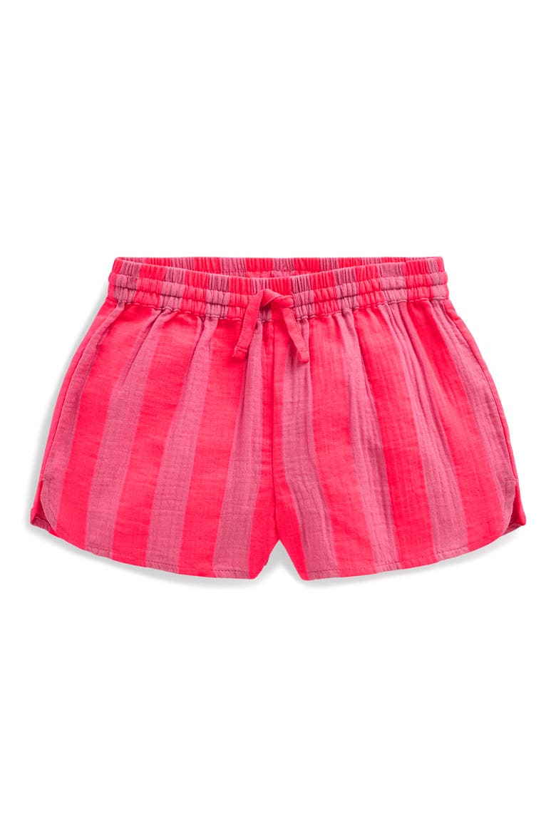 Kids' Stripe Cotton Shorts, Main, color, FORMICA PINK STRIPE