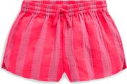 Mini Boden Kids' Stripe Cotton Shorts