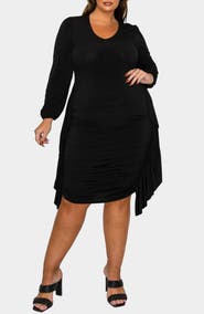 L I V D Nova Ruched Bodycon Dress