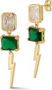 CHLOE AND MADISON Lightning Bolt Drop Earrings