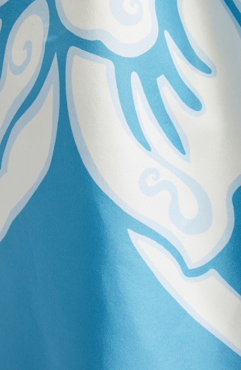 Etro Floral Print Silk Coat, Alternate, color,