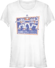 Toy Story 5 Junior's Toy Story 5 Multi Buzz Frame Graphic T-Shirt