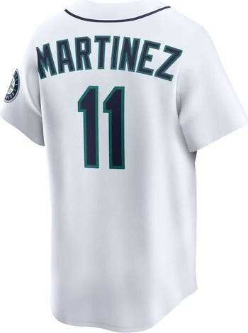 Men's Nike Edgar Martinez White Seattle Mariners Throwback Cooperstown Collection Limited Jersey