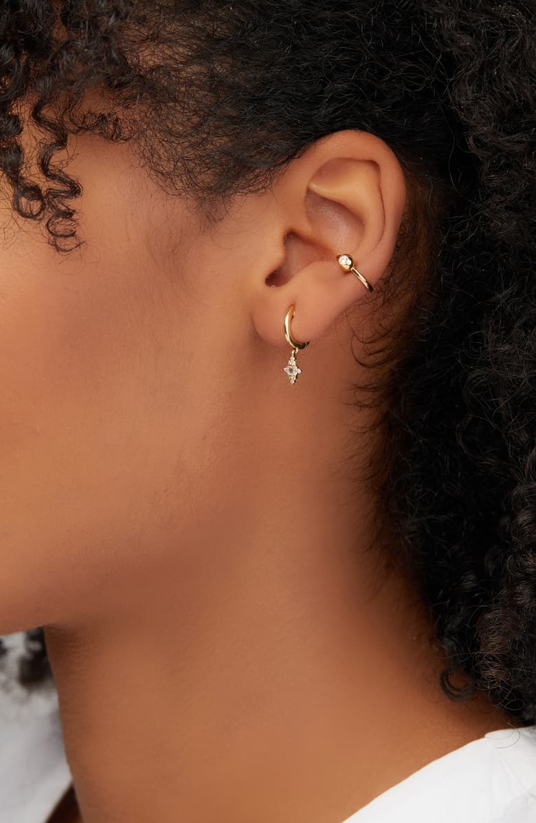 Bony Levy Icons Diamond Bead Ear Cuff, Alternate, color, 