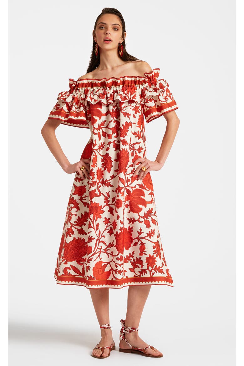 Breakfast Dress, Main, color, Dragonflower Red