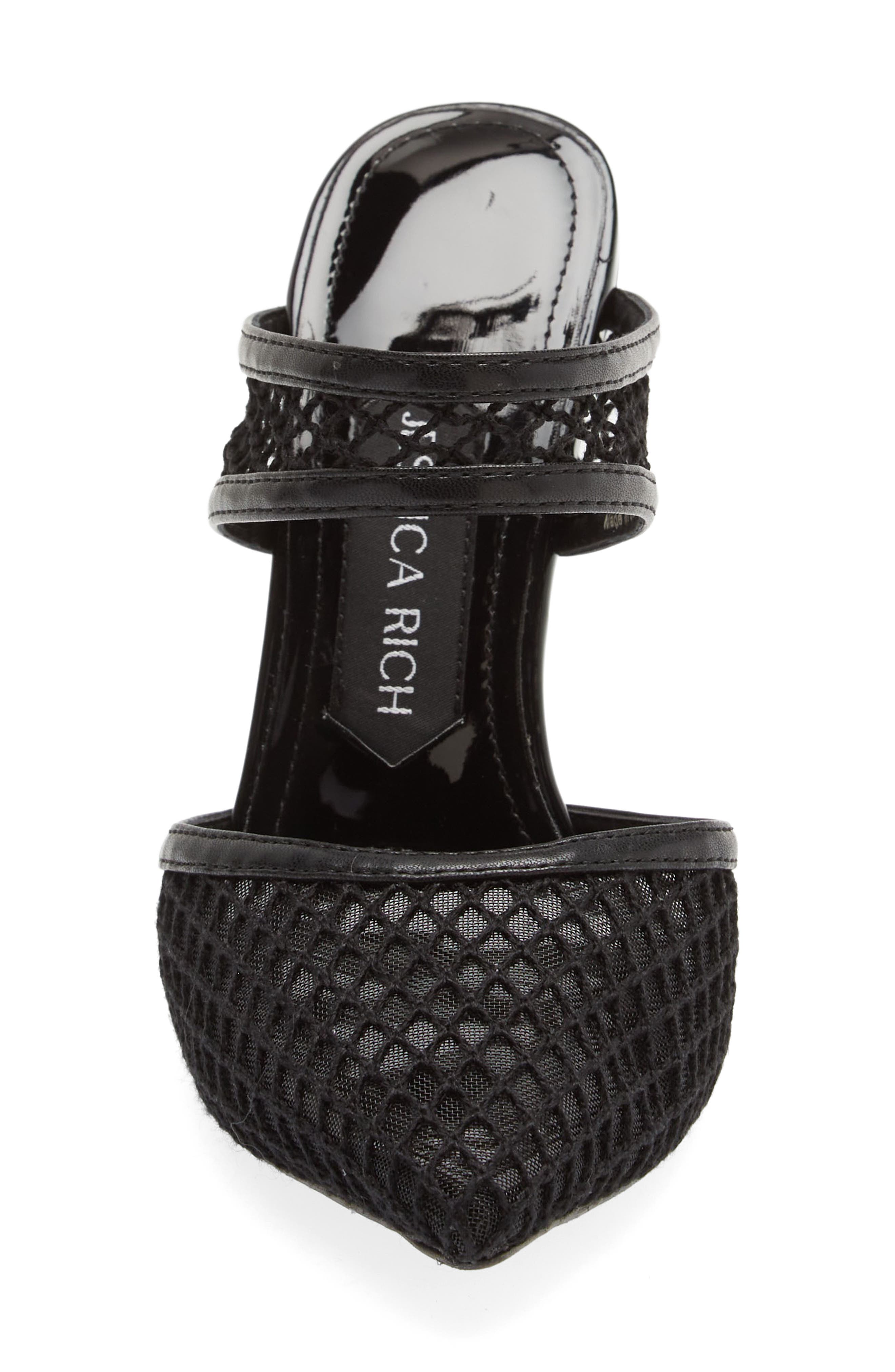 JESSICA RICH Ysabelle Fishnet Pointed Toe Pump, Alternate, color, 