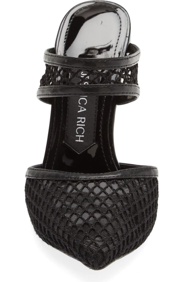 JESSICA RICH Ysabelle Fishnet Pointed Toe Pump, Alternate, color,