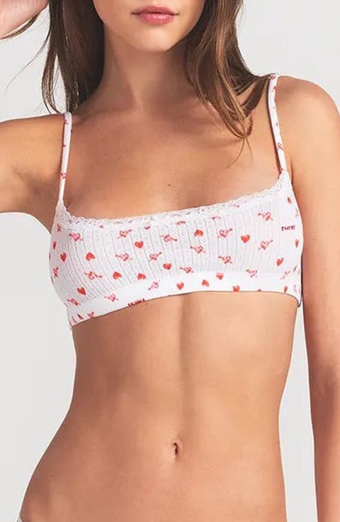 Lightweight Stretch Cotton Pointelle Bralette (Regular & Plus)