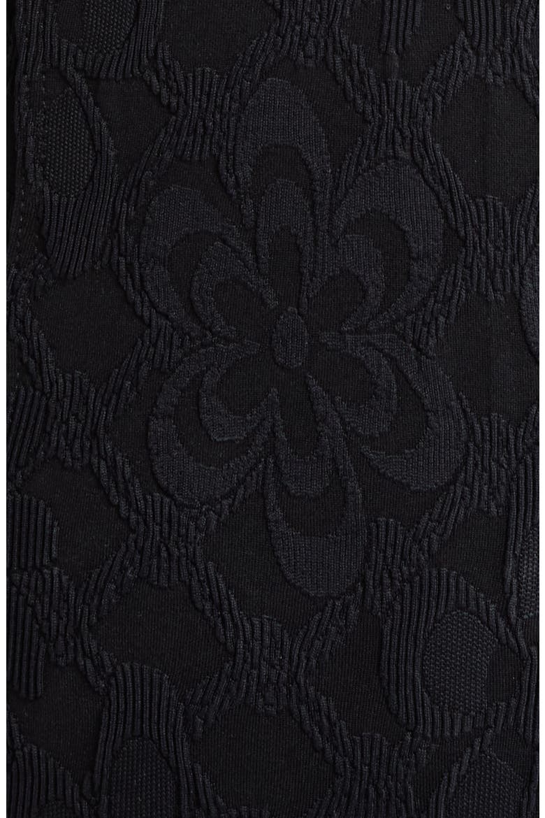Rue Floral Jacquard One-Piece Swimsuit, Alternate, color, BLACK