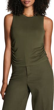 SPANX® Sleek Ruched Jersey Tank Top