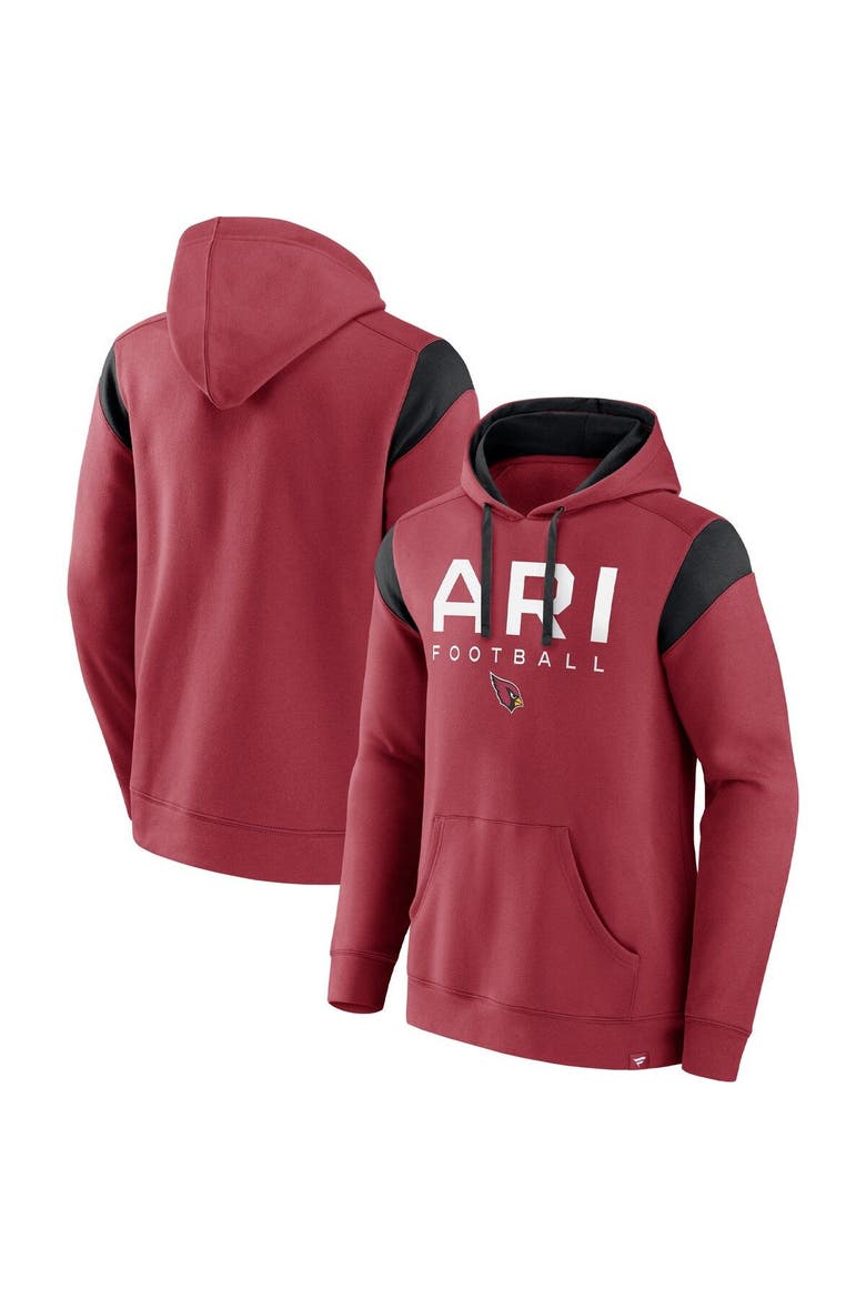 Men's Fanatics Branded Cardinal Arizona Cardinals Call The Shot Pullover Hoodie, Main, color, Cardinal